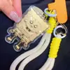 Lingote de Oro Puro 999 Dios de la Riqueza Gato de la Suerte Hello Kitty Gato Cadena de Teléfono Dorada Llavero Colgante para Bolso