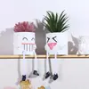 Boneca Pendurada Simples e Criativa Planta Suculenta Artificial em Vaso Vaso de Cimento Planta Artificial Flor Artificial Planta em Vaso Bonsai