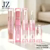 Pedido Jinze: Tubo Redondo de Lipstick de Doble Extremo, Tubo de Brillo Labial con Aplicador de Cepillo Grueso, Tubo de Barra de Polvo, Materiales de Empaque de Plástico