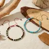 Novo Pulseira Tecida com Contas Espaçadoras de Pedra Natural Feita à Mão Pulseira Ajustável Fashionável Exquisita para Mulheres Fonte Transfronteiriça
