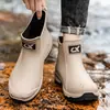 Venda Quente Transfronteiriça Moda Meia-Canela Botas de Chuva Impermeáveis Botas de Chuva Antiderrapantes Sapatos para Chão de Cozinha, Cavalgada, Artesanato, Resistentes ao Desgaste Botas de Água