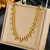 Collar Colgante Redondo de Moda para Mujer Cadena Apilable de Doble Capa Retro Acero Inoxidable Chapado en Oro Cadena para Clavícula con Sentido de Alta Gama