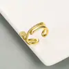Anillo de Lujo Ligero de Cobre Incrustado con Circonita, Apertura Femenina y de Alta Gama, Anillo Ajustable Super Brillante, Estilo Ins Simple y Popular