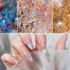100 taladros de uñas de forma especial de fondo plano mixtos, taladro de uñas Net Red de espíritu cálido con accesorios para uñas de taladro de cristal Aurora