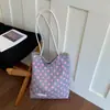 Bolso de Hombro Retro de Lunares de Doble Cara Nuevo de Verano, Estilo Francés de Nicho Versátil Perezoso para el Viaje Diario del Estudiante, Bolso de Axila