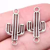 26X13Mm 1g Prata Antiga DIY Liga Acessórios de Joias Conector Conector de Cacto Pingente