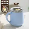 Taza creativa de acero inoxidable 304 de doble capa, moderna, para oficina, hogar, práctica, venta al por mayor