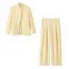 Ins estilo europeu e americano transfronteiriço 2026 nova moda elegante roupas femininas para o dia a dia terno de calça pantalona
