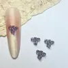 2025 Nova Resina Estéreo Estampa de Leopardo Laço DIY Arte de Unha Joias Decoração de Unha Acessórios para Unhas Atacado