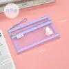 Estuche de Gasa Transparente Hongxing B6 Bolsa para Archivos Bolsa con Cremallera Linda Bolsa de Información para Estudiantes Estuche de Lápices de Dibujos Animados Almacenamiento de Nylon