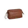 Necessaire masculina à prova d'água de PU de camada dupla transfronteiriça, bolsa de armazenamento de viagem de grande capacidade feita sob medida, bolsa de maquiagem com separação de seco e úmido