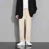 Pantalones Casuales de Pierna Recta para Hombre, Nueva Moda de Primavera Versátiles Pantalones de Traje Caídos, Pantalones Sueltos para Hombre 2026