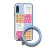 Adecuado para fundas de teléfono móvil Huawei, Diseño simple para llevar en la muñeca para hombres y mujeres, Funda blanda creativa linda y peculiar con pulsera para parejas
