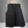 Chaleco Cálido Forrado de Felpa para Hombres de Mediana Edad y Mayores para Invierno, Chaleco de Lana de Capa Base Engrosada para Papá, Forro Interior Cortavientos para Abuelo