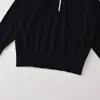 Suéter Holgado de Punto Moderno 2026 Estilo Europeo y Americano Transfronterizo con Cuello Alto y Cremallera Decorada para Mujer 2893104