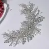 Diadema de Novia Europea y Americana Diadema de Pedrería Azul Zafiro Diadema de Cristal Diadema de Cabello Prensado Corona de Cabello Accesorios para Vestido de Novia Dz273