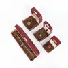 Caixas de Conjunto de Presente de Joias de Couro PU de Luxo para Venda por Atacado