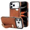 Adecuado para Funda de Teléfono con Pulsera para Iphone18Promax Apple 17Pro Textura de Cuero 16 Anti-Caídas 15 Funda Protectora 14