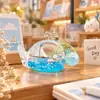 Llavero de botella flotante para velero marino con aceite en su interior, exquisitos adornos para mochila escolar infantil, llavero para llaves de coche, colgante para pareja