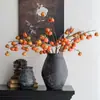 Estilo Silencioso Jarrón Vintage Cerámica Gruesa Jarra de Cerámica para Casa de Huéspedes Nuevo Estilo Chino Cerámica Inserto para Flores Secas Maceta de Balcón Decoración del Hogar