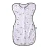 Saco de Dormir Estilo Surrender para Bebê, Cobertor Enrolador para Recém-Nascido, Colcha Anti-Chute para Bebê, Algodão Puro com Ventilação, Zíper Anti-Susto