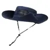 Sombrero de Sol de Verano para Hombre, Secado Rápido, para Exteriores, Montañismo, Deportes, Protección Solar, Malla Transpirable, Visera Solar, Sombrero de Sol Plegable, Sombrero de Pescador