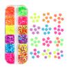 Caja de 12 Compartimentos con Lentejuelas de Colores Irregulares: Mariposa, Corazón, Flor, Estrella Arte de Uñas Lentejuelas Fluorescentes Decoraciones de Resina DIY