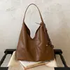 Bolso de gran capacidad para mujer, nuevo y moderno de otoño vintage de alta gama Maillard, bolso de hombro, bolso tote