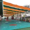 Cortina Elétrica de Sol para Jardim de Infância Parque de Diversões Piscina Dobrável Isolamento Cortina Elétrica de Abrigo Jardim de Infância Elétrico Protetor Solar