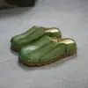 Jiezhou 2026 Verão Novo Estilo de Nicho Sapatos Abertos para Exterior Estilo Birkenstock Feitos de Couro Bovino de Camada Superior, Sapatos Casuais e Confortáveis para Mulheres