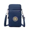 Bolso Transversal Estilo Coreano Transfronterizo para Teléfono Móvil para Mujer Bolso Transversal de Tela para Teléfono Móvil Bandolera Deportiva para Brazo Billetera Vertical de Muñeca para Monedas