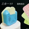 Redondeador de Esquinas Tres en Uno R4 Corte de Esquina R7 Chaflanado R10R5 Película de Sellado de Plástico Cortador de Papel para Tarjetas Postales Estrella