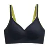 Ropa Interior Popular Transfronteriza de Tira de Gel Degradado Sin Costuras para Mujeres con Senos Pequeños Push-Up Sin Aros Sujetador Deportivo de Soporte Suave Verano