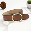 Cinto Retrô Americano com Fivela Oval para Mulheres, Acessório Decorativo de Nicho de Luxo, Cinto para Jeans, Acessório Emagrecedor para Cintura