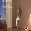 Cabideiro de Chão em Madeira Maciça para Quarto, Uso Doméstico, Cabideiro Simples de Chão, Cabide para Roupas e Bolsas Indoor