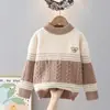 Suéter Infantil Atacado Meninos Bebê Outono e Inverno Tricô Novo 2025 Suéter Infantil Suéter de Menino