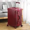 Maleta de Viaje con Marco de Aluminio de 28 pulgadas, Espesor Extra Grande, Capacidad Extra Grande, PC Resistente a Caídas, Duradera, con Contraseña, Maleta de Carrito para Viajes para Mujeres