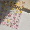 Sticker Tomoni Cooperación Guofeng-Wu Yi Pegatina Japonesa para Uñas Pegatina para Uñas Pegatina para Uñas Pegatina de Mariposa Rosa