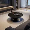 Mesa de centro minimalista suspendida estilo OVNI, juego redondo para sala de estar, diseño simple para apartamentos pequeños, lujo ligero de diseño moderno