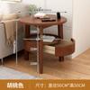 Mesa de centro pequena de madeira maciça nórdica moderna, mesa de canto para quarto de apartamento pequeno, mesa de canto para sala de estar, sofá simples, mesa redonda pequena