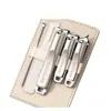 Set de Cortaúñas Nuevo de Acero Inoxidable de Fábrica Set de Cinco Piezas de Cortaúñas Set Completo de Herramientas Oblicuas para Manicura y Manicura