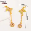 Estilo Chino Antiguo Oro Goteo Aceite Aleación Cadena de Extensión Colgante DIY Pulsera Collar Borla Colgante Accesorios de Joyería