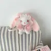 Mochila Mini Fofa Infantil Boneca Porta-Moedas Desenho Animado Japonês Coelho de Orelhas Grandes Boneca de Pelúcia Bolsa Mochila Pequena Macia para Menina