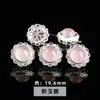 Cristal Natural Aguamarina Forma Ovalada Aleación Caja Mágica Accesorios para Joyería DIY Pulsera Productos Semi-Terminados Mayoreo