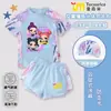 Nuevo Conjunto de Bikini Kpop Demon Slayer para Niñas de Verano para Niños, Traje Conservador de Dos Piezas de Secado Rápido con Protección Solar para Niños Mayores