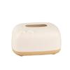 Caja de pañuelos para baño, sala de estar, dormitorio, caja de pañuelos de estilo crema, linda caja de pañuelos de escritorio con forma de conejo, se puede imprimir el logotipo