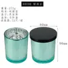 Taza de vidrio electrochapado para vela DIY hecha a mano casera recipiente para vela de aromaterapia de cera de soja Portavelas decoración taza vacía venta al por mayor
