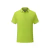 Camisa polo de manga corta de color liso para hombre, camiseta con solapa para pareja, ropa de trabajo, camisa publicitaria, camisa cultural en stock al por mayor
