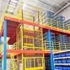 Fabricante de Estanterías tipo Mezzanine para Almacén, Personalización de Almacén de Dos Pisos con Estructura de Acero, Estanterías tipo Mezzanine de Alta Resistencia con Vigas I