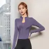 Chamarra de Fitness Estilo Otoño con Cremallera Celebridad de Internet para Mujer, Cremallera, Adelgazante, Secado Rápido, Manga Larga, Ajustada, Ropa Deportiva de Yoga, Top